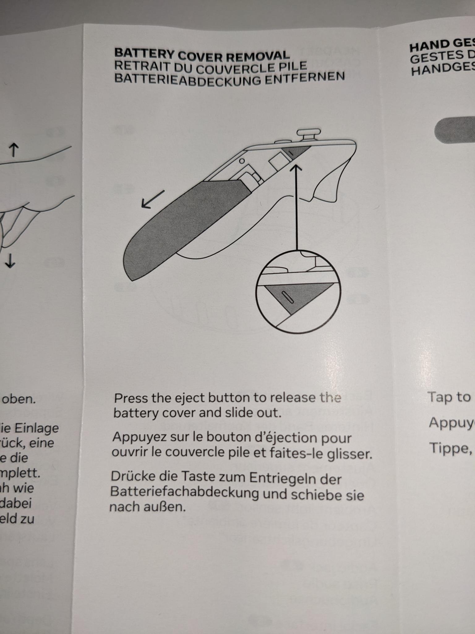 Bild - Batterien aus Controller entfernen